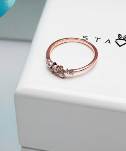 Staviori® Must Have | pierścionek zaręczynowy różowe złoto z diamentami - obrazek 9