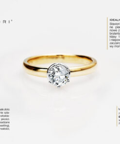 Alternatywny widok Exclusive | pierścionek zaręczynowy idealny - 0,50ct w złocie 750