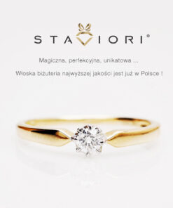 Alternatywny widok Exclusive | pierścionek zaręczynowy z brylantem 0,15ct w złocie 750