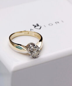 Exclusive | Piękny zaręczynowy pierścionek z brylantem 0,70ct H/Si - obrazek 14