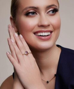 Alternativní pohled na Pierścionek z ametrynem i diamentami PZC6602