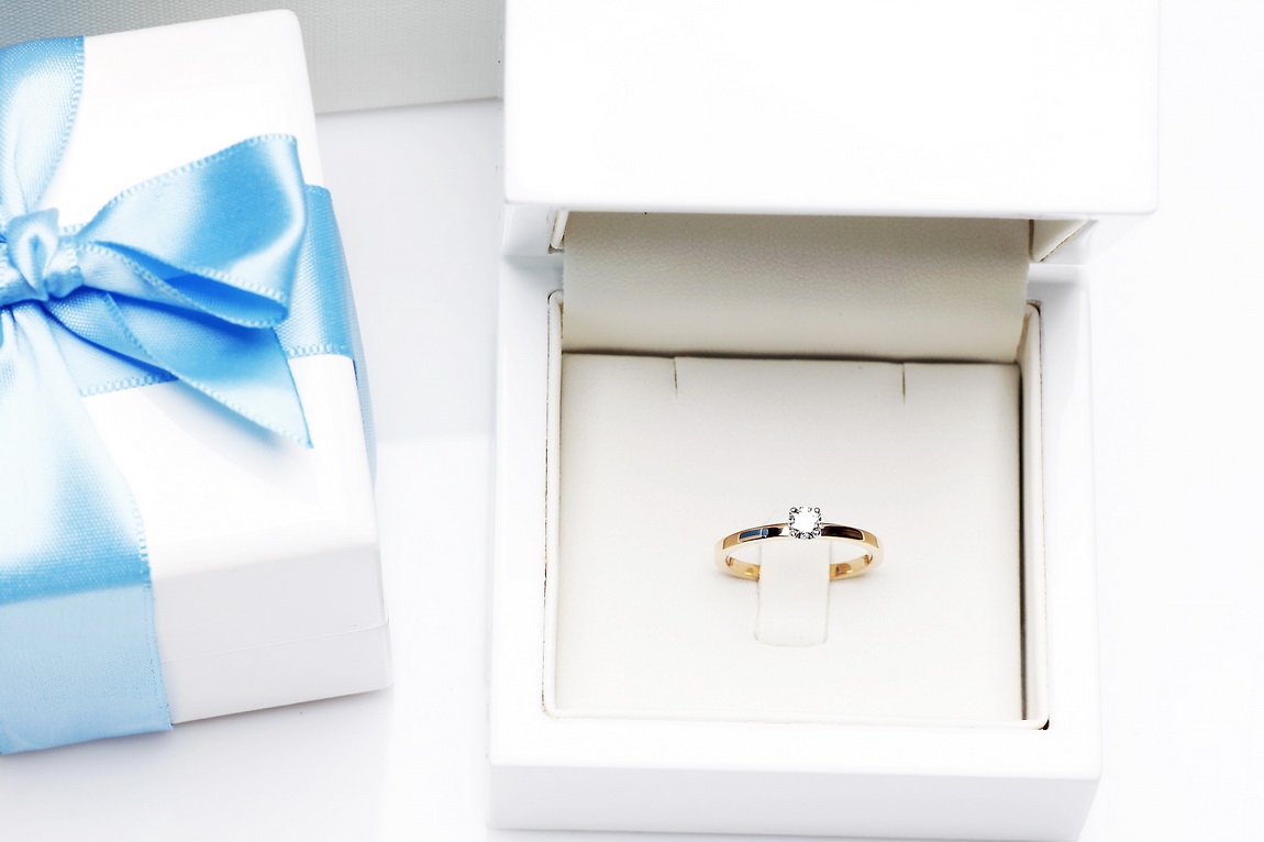 Staviori® Must Have | idealny pierścionek zaręczynowy złoto 585 koszyczek i brylant 0,20ct - Image 9