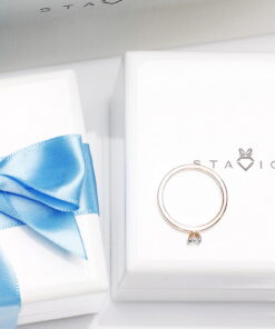 Staviori® Must Have | idealny pierścionek zaręczynowy złoto 585 koszyczek i brylant 0,20ct - Image 14