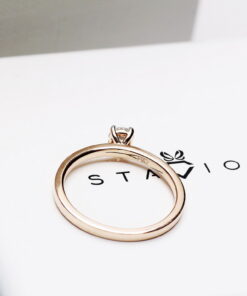 Staviori® Must Have | idealny pierścionek zaręczynowy złoto 585 koszyczek i brylant 0,20ct - Image 18