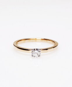 Staviori® Must Have | idealny pierścionek zaręczynowy złoto 585 koszyczek i brylant 0,20ct - Image 19