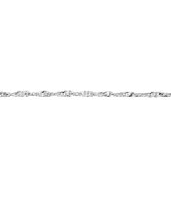 Srebrny łańcuszek singapur  szerokość 1.3mm długość 42cm / 45cm