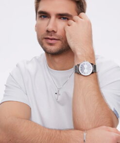 srebrny krzyżyk klasyczny gładki unisex - Image 3