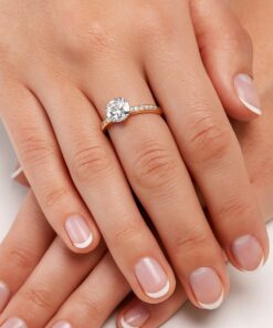 Staviori® Must Have | pierścionek zaręczynowy z 1ct diamentem laboratoryjnym D/VS1 - obrazek 6