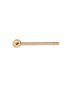 Srebrny pozłacany malutki kolczyk kuleczka 2mm | KS01688Y ( 1szt ) - Image 5