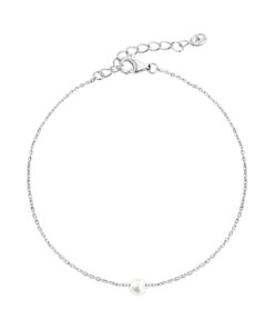 Bransoletka srebrna z perłą 925 BSN56626